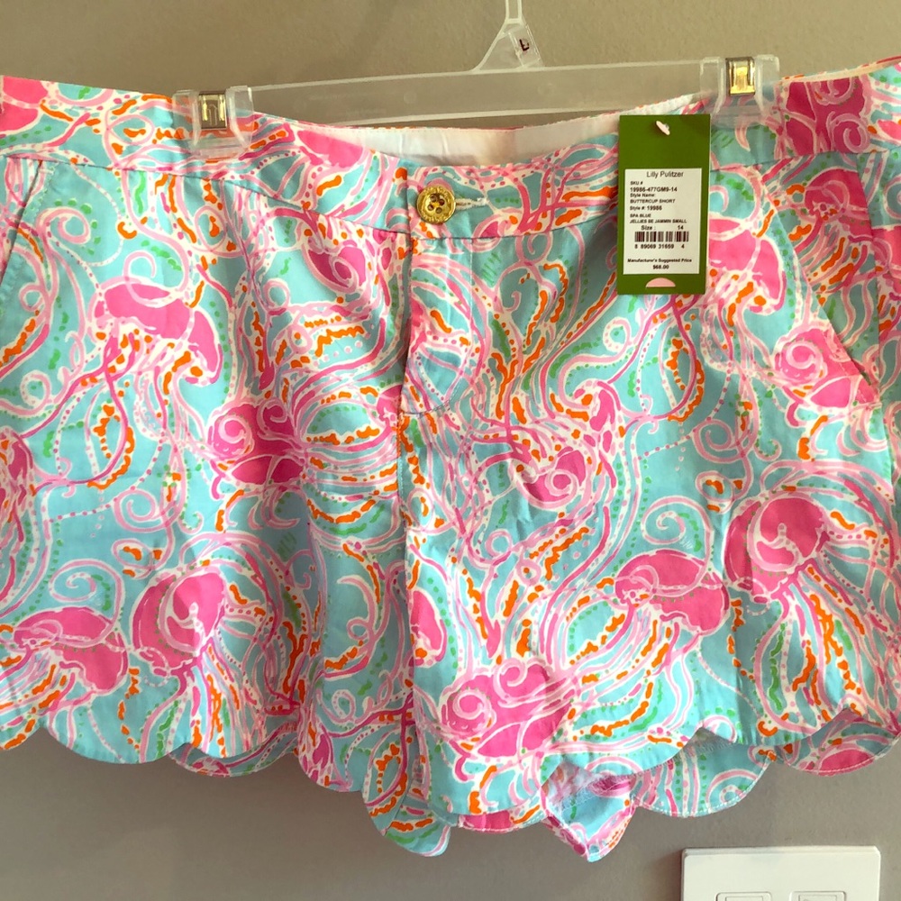 Lilly Pulitzer Jellies Be Jammin Buttercup Shorts